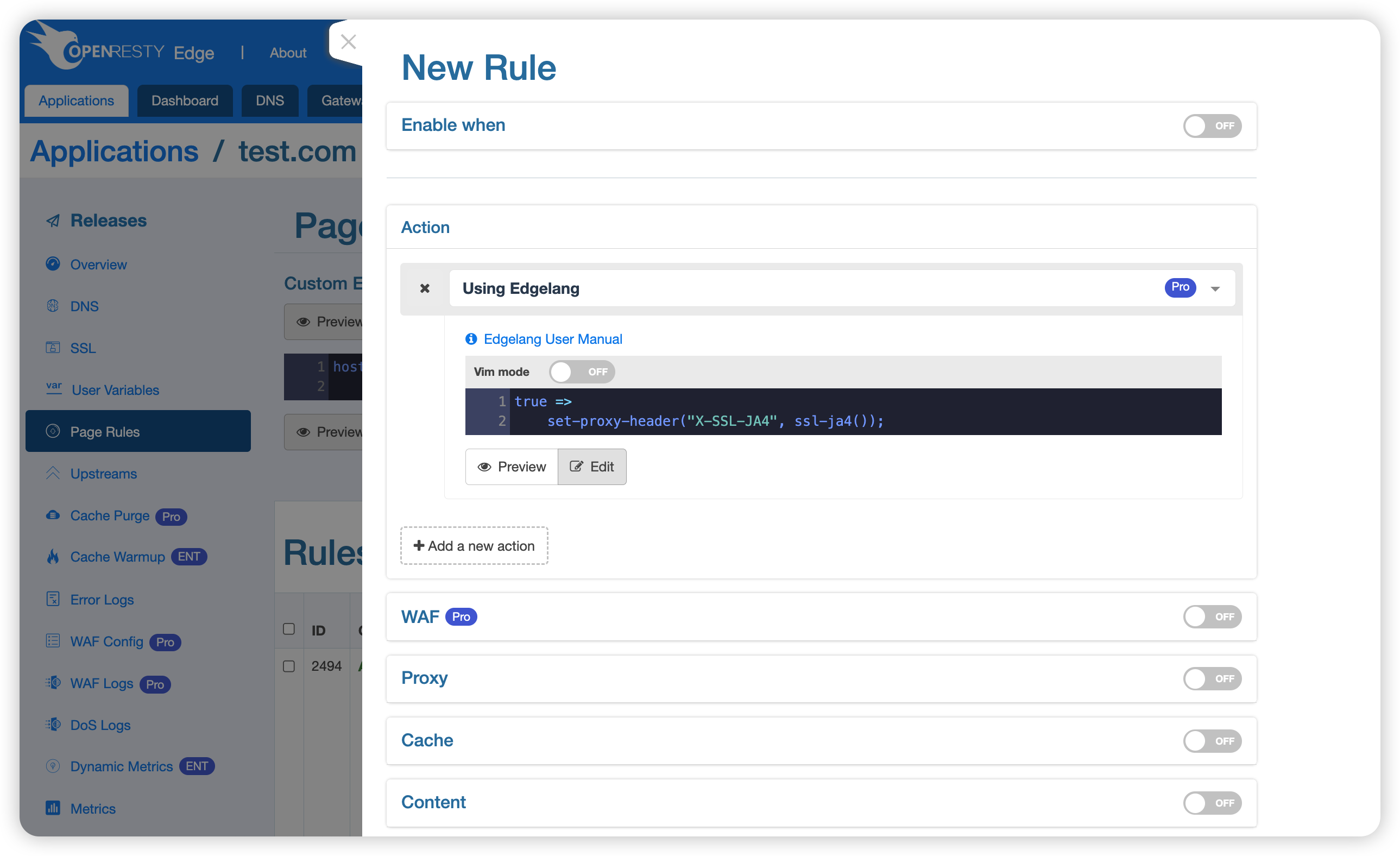 Edgelang 規則配置示例